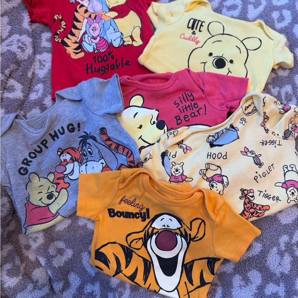 Disney Winnie the Pooh Baby Onesies - Assorted Colors